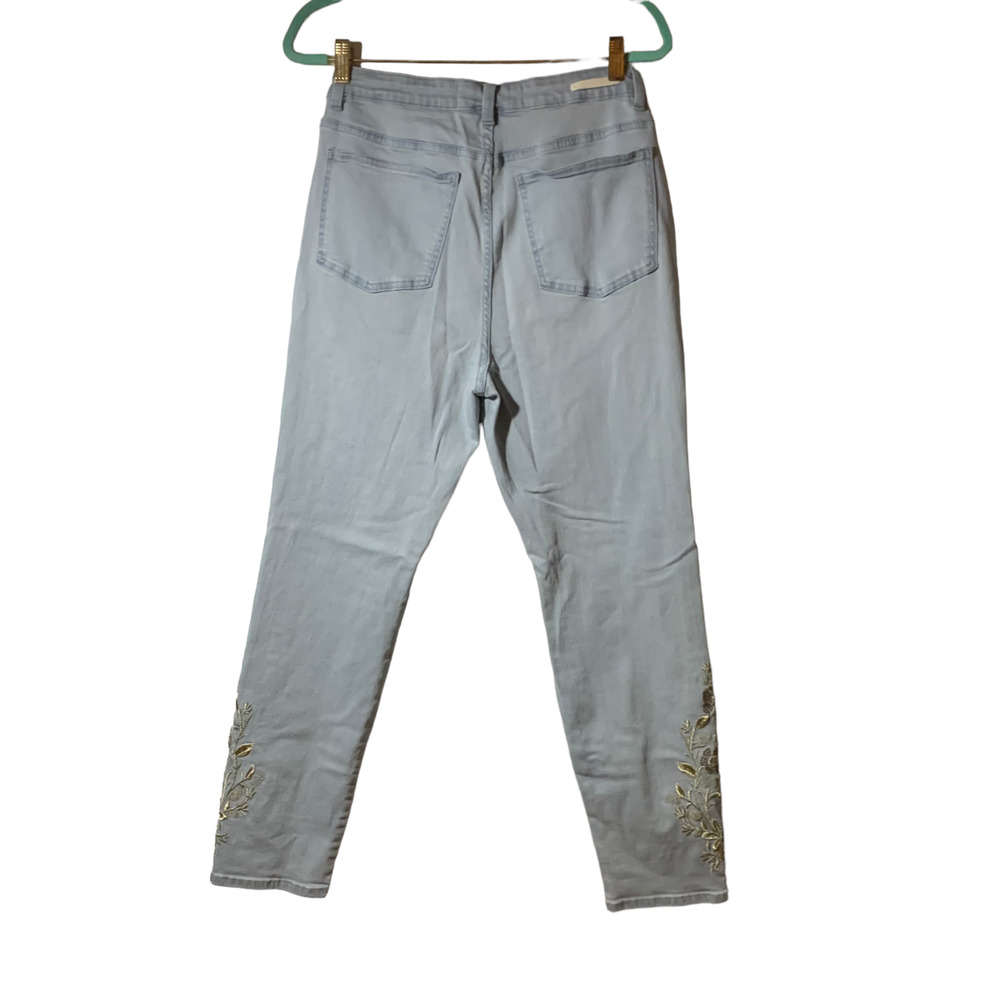 Soft Surroundings Light Wash Embroidered Jeans sz12